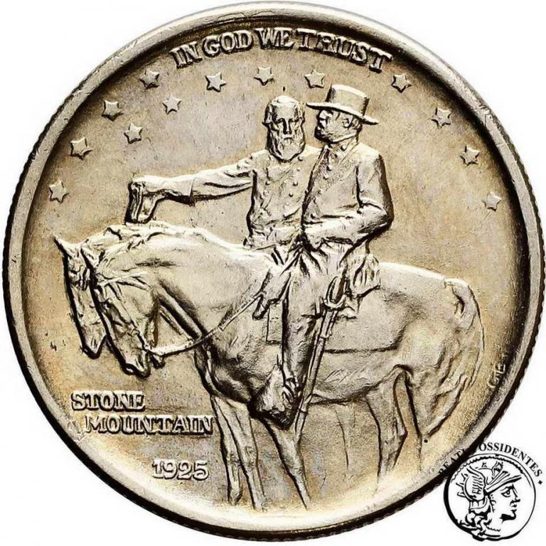 USA 1/2 dolara 1925 Stone Mountain st. 2