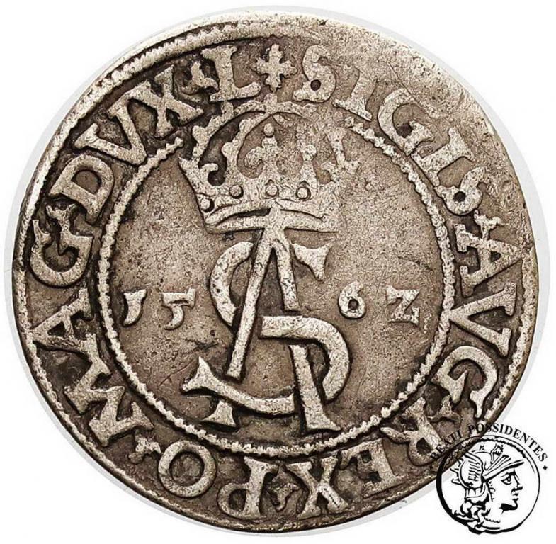 Polska Zygmunt II August trojak lit 1562 st.3