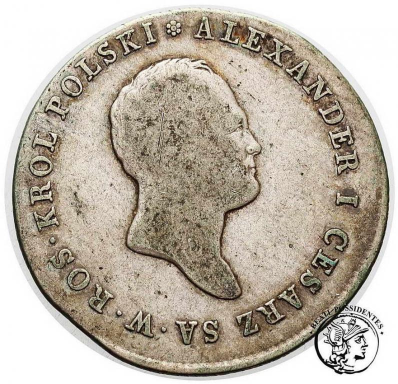 Polska Alexander I 5 złotych 1817 IB st.3-
