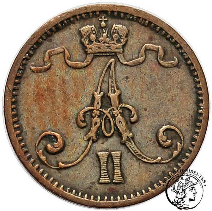Rosja / Finlandia Alexander II 1 Pennia 1872 st. 3