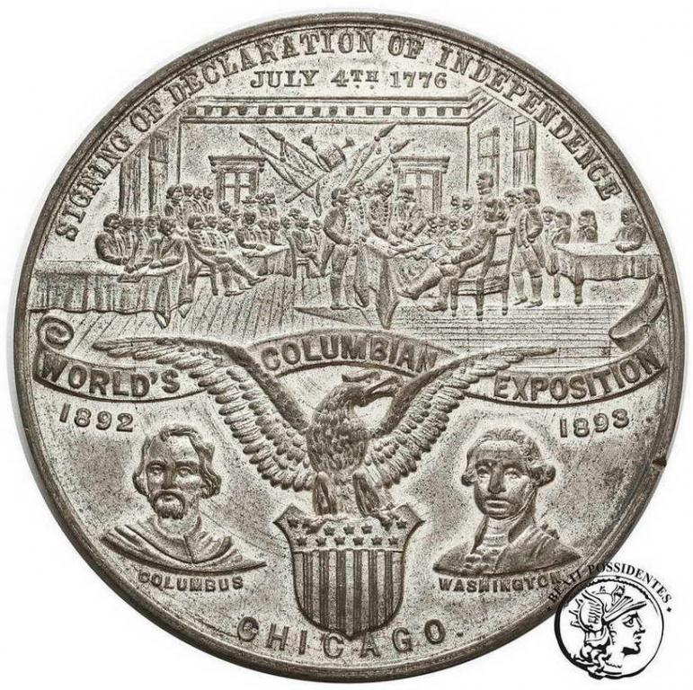 USA medal 1893 Columbian Expo Chicago st.2