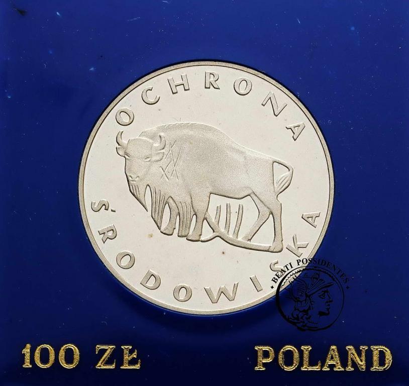 Polska PRL 100 złotych 1977 Żubr st. L-