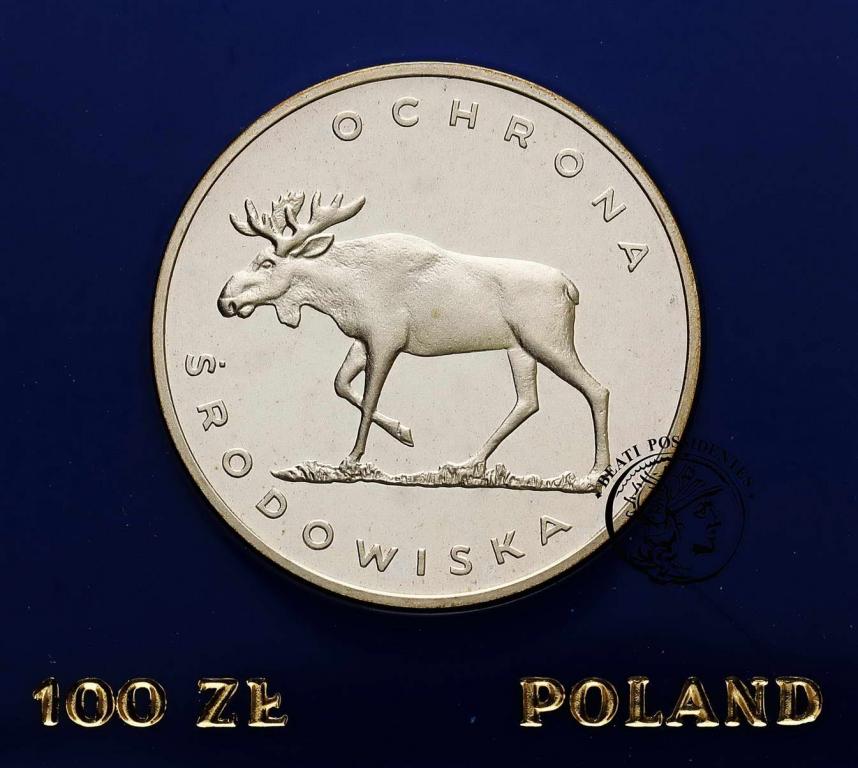 Polska PRL 100 złotych 1978 Łoś st. L