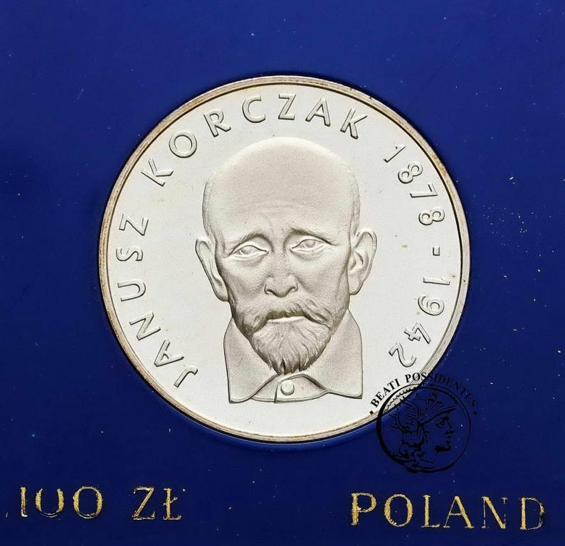 Polska PRL 100 złotych 1978 Janusz Korczak st.L/L-