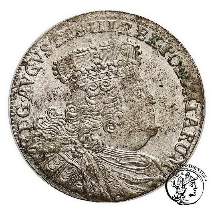 Polska August III Sas ort koronny 1755 st. 2
