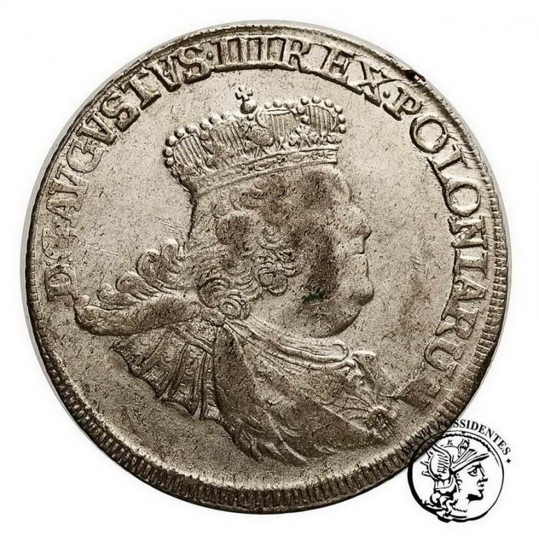 Polska August III Sas ort koronny 1755 st. 2-