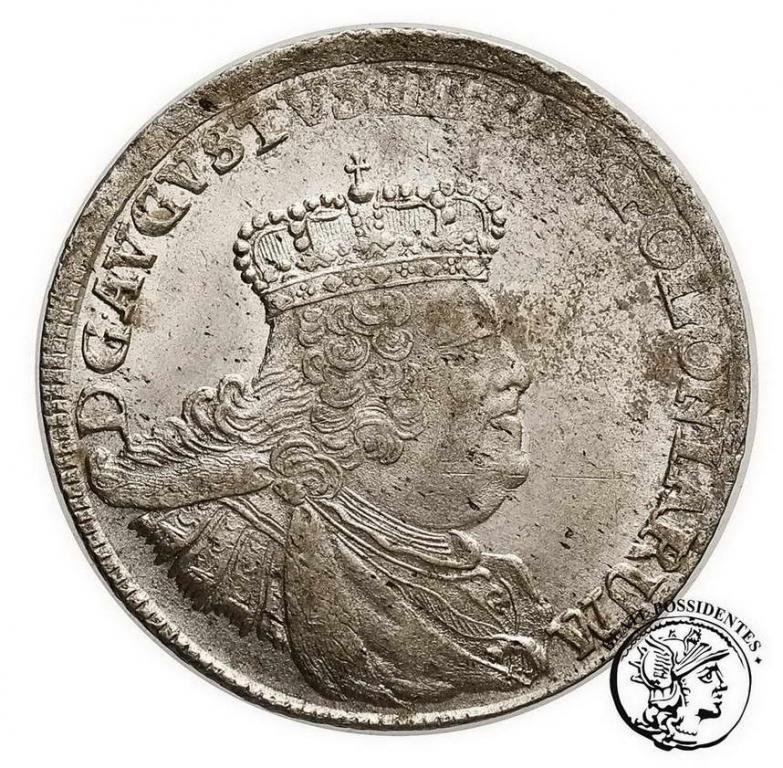 Polska August III Sas ort koronny 1756 st. 2