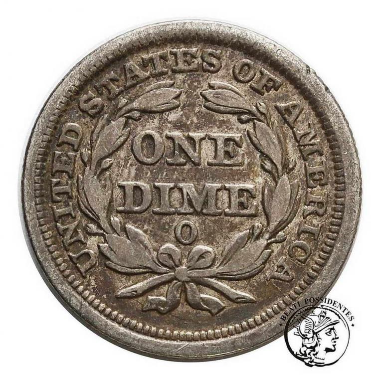 USA Dime 10 centów 1857 ''O'' New Orleans st.3-
