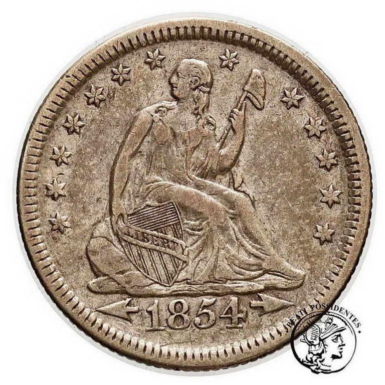 USA 1/4 dolara 1854 Philadelphia st.3