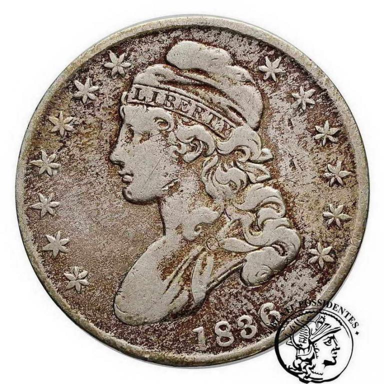 USA 1/2 dolara 1836 Philadelphia st.3-