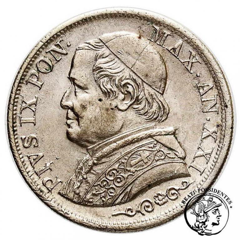 Watykan 1 Lira 1866 / XXI Pius IX st.3