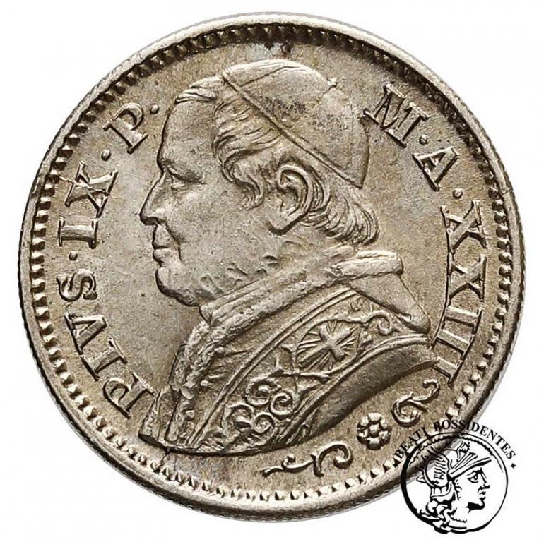 Watykan Pius IX 10 Soldi 1868 / XXIII st.2-