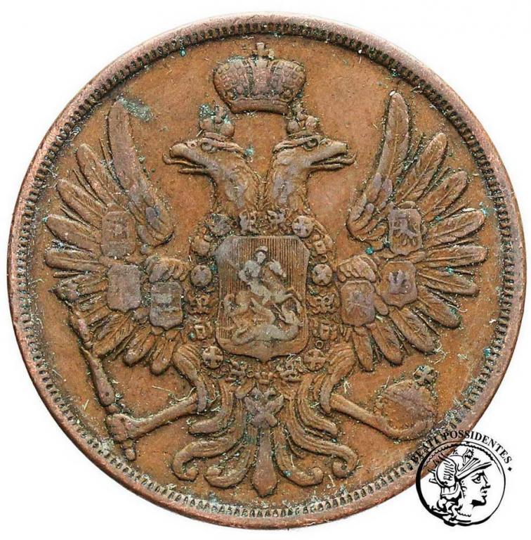 Polska Alexander II 2 kopiejki 1856 BM st.3