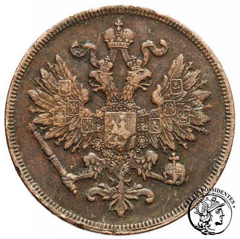 Polska Alexander II 2 kopiejki 1860 BM st.3-