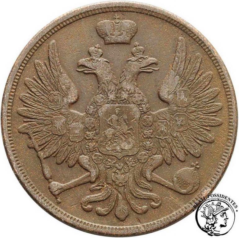 Polska Alexander II 3 kopiejki 1858 BM st.3