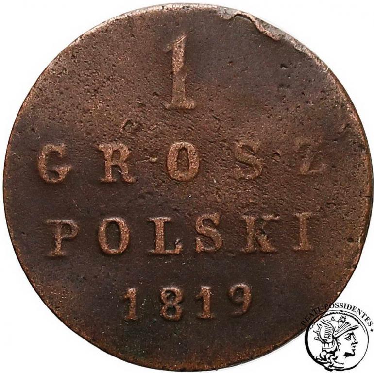Polska Alexander I grosz 1819 st. 3-