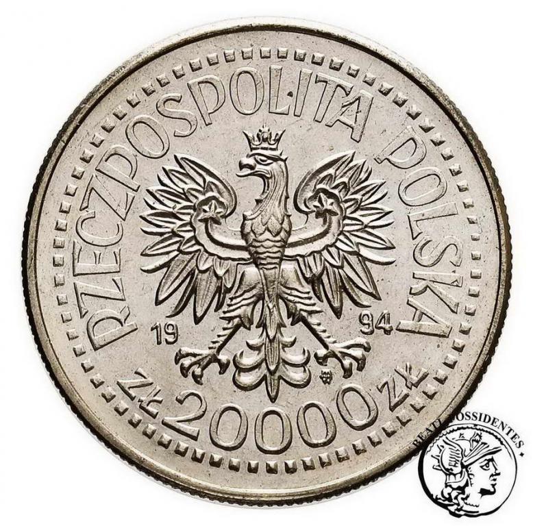 Polska III RP 20 000 złotych 1994 Inwalidzi st. 1-