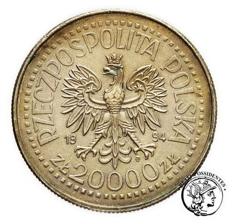 Polska III RP 20 000 złotych 1994 Inwalidzi st.2+
