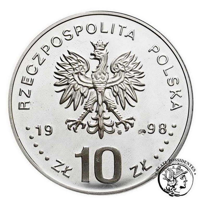 III RP 10 złotych 1998 Zygmunt III Waza półp. stL-