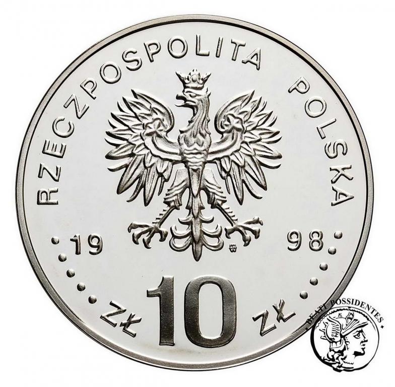 Polska III RP 10 złotych 1998 Prawa Człowieka st.L