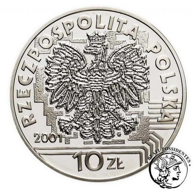 Polska III RP 10 złotych 2001 Rok 2001 st.L