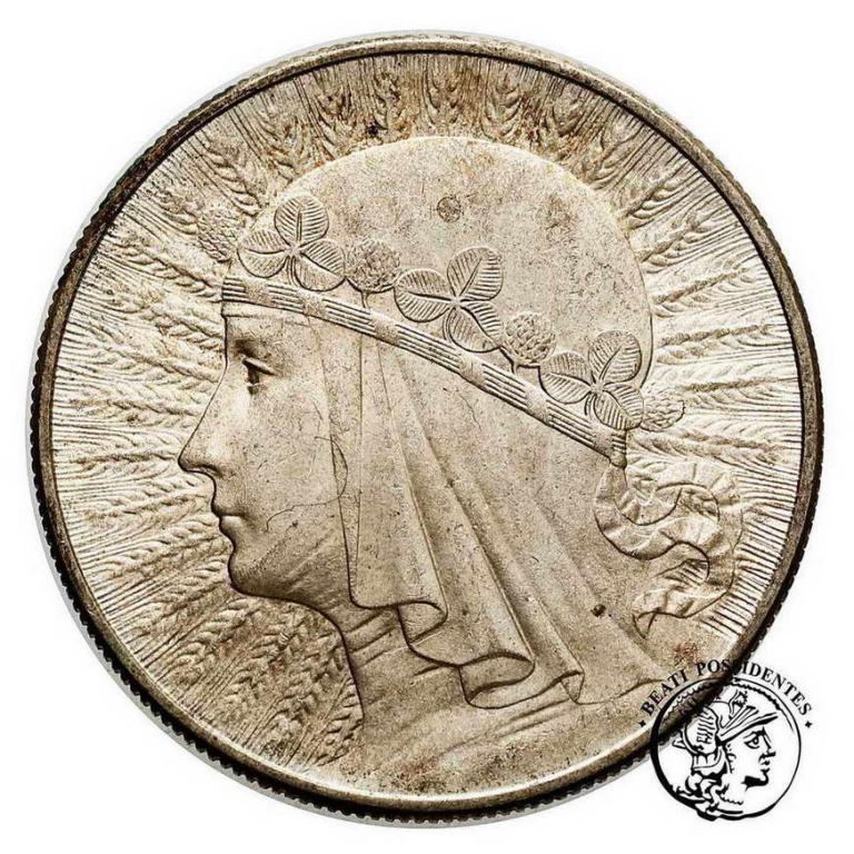 Polska II RP 10 złotych 1932 głowa kobiety st.2+