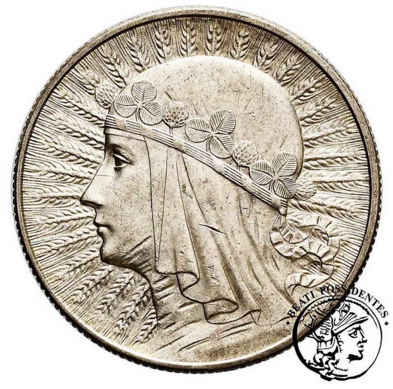 Polska II RP 5 złotych 1933 głowa kobiety st.2