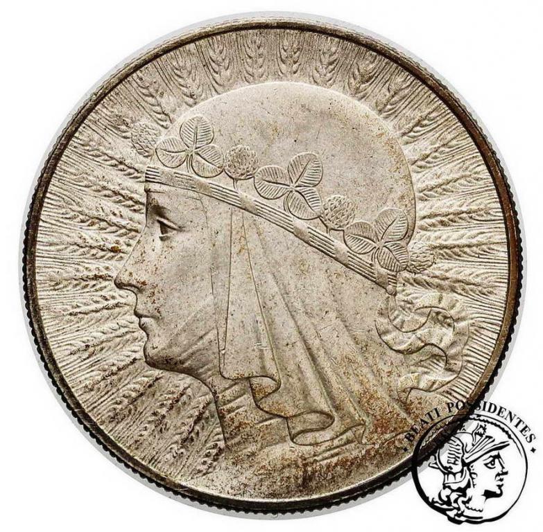 Polska II RP 10 złotych 1933 głowa kobiety st.2