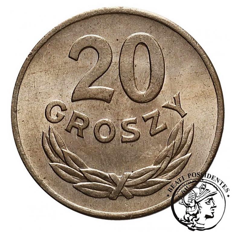 PRL 20 groszy 1949 CuNi st. 1