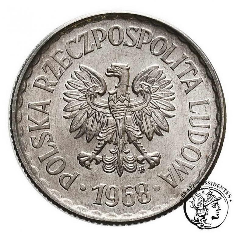 Polska PRL 1 złoty 1968 st.1