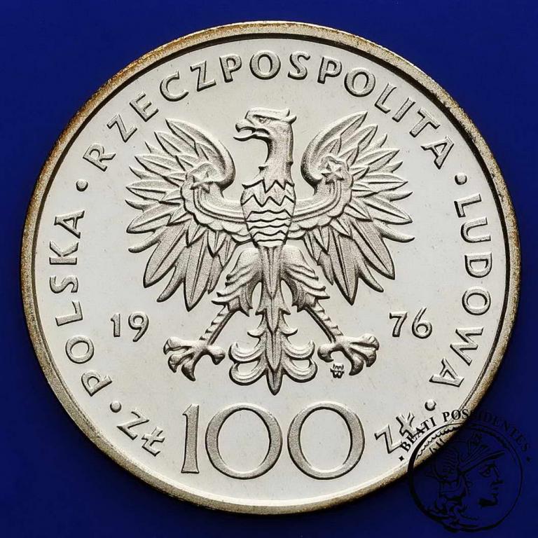 PRL 100 złotych 1976 Pułaski st. L-