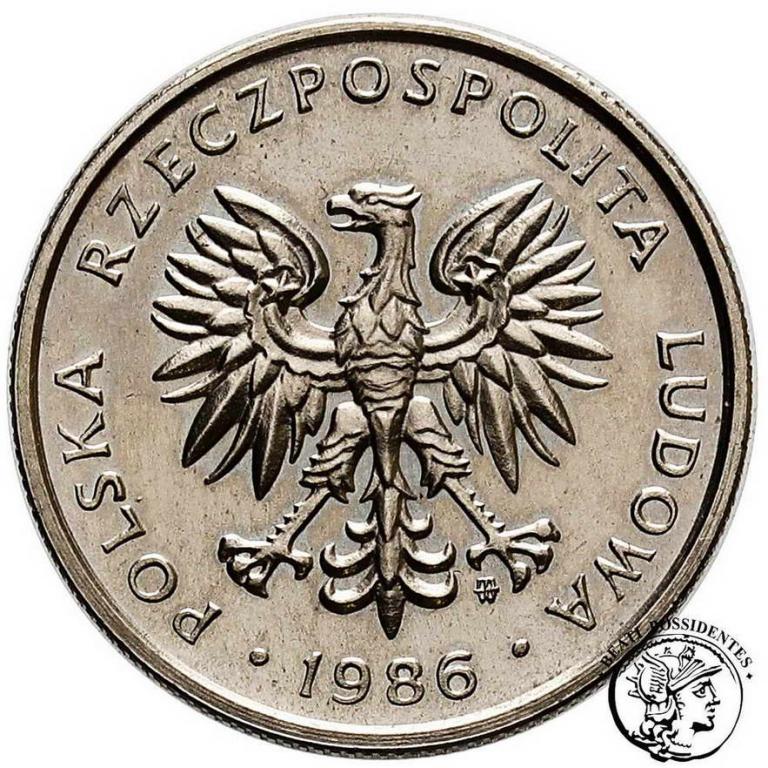 Polska PRL PRÓBA Nikiel 50 groszy 1986 st.L