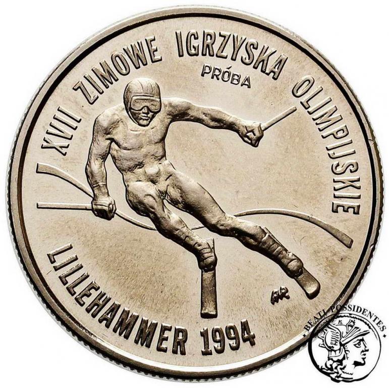PRÓBA Nikiel 20 000 zł 1993 Lillehammer st.L/L-