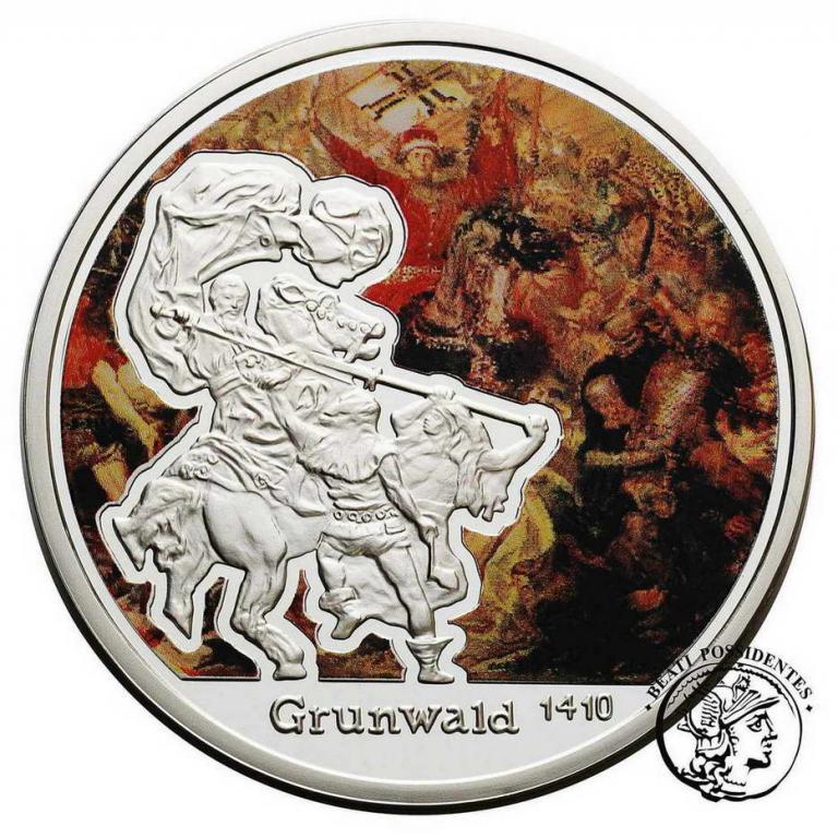 Polska medal Jan Matejko Grunwald - srebro st.L