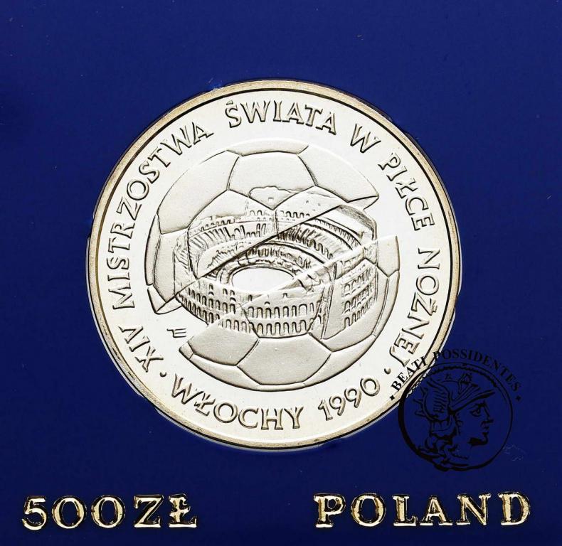 Polska PRL 500 złotych 1988 Piłka nożna st. L