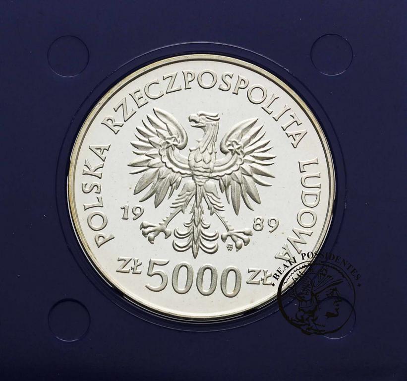 Polska PRL 5000 złotych 1989 Toruń Kopernik st.L