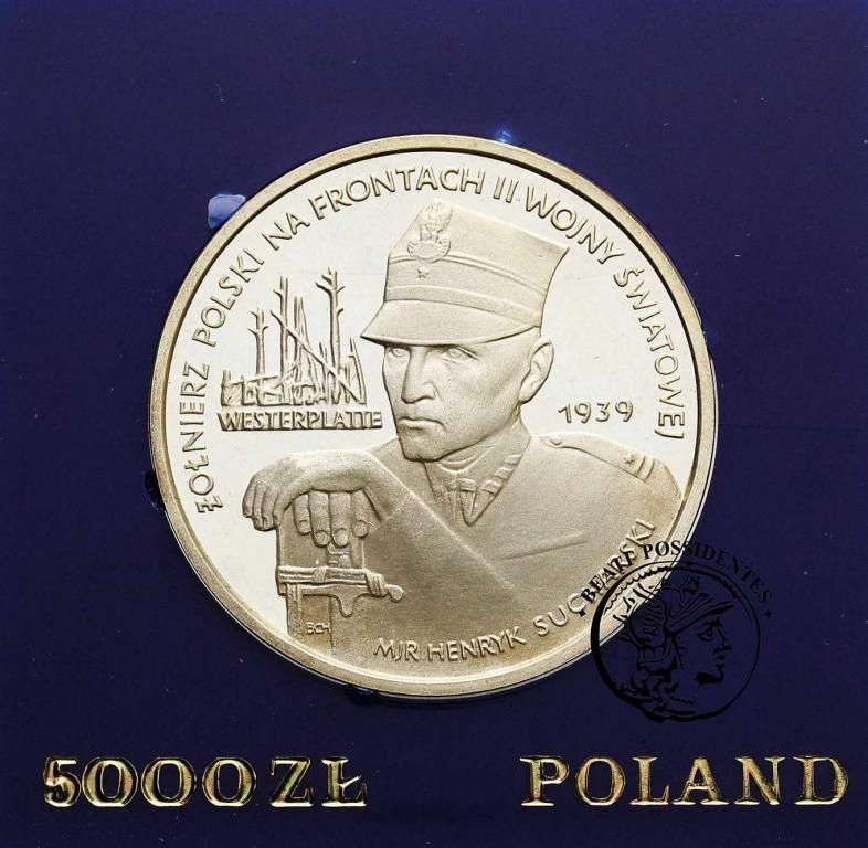 Polska PRL 5 000 złotych 1989 Westerplatte st.L-