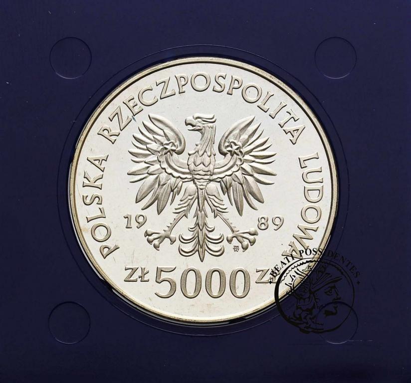 Polska PRL 5 000 złotych 1989 Westerplatte st.L-