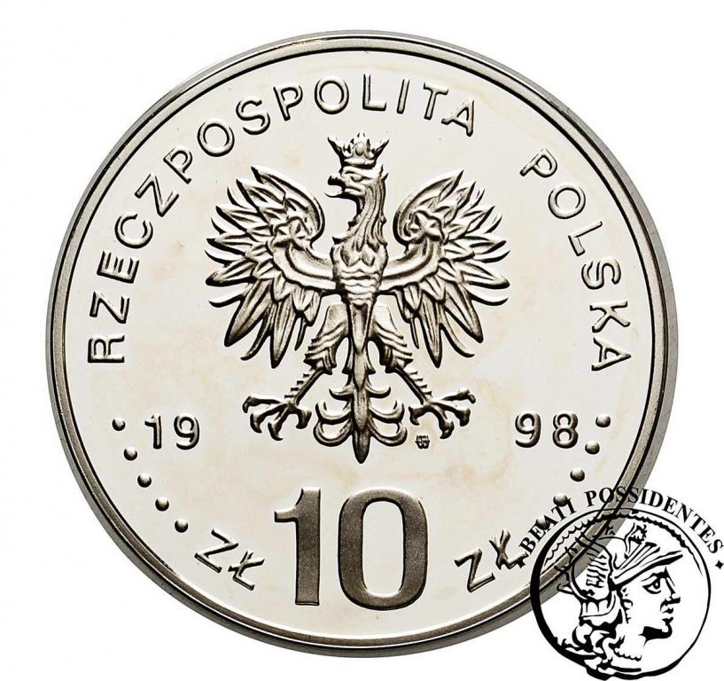 Polska III RP 10 złotych 1998 Zygmunt III Waza stL