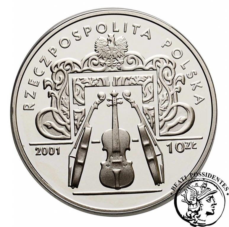 III RP 10 złotych 2001 Henryk Wieniawski st.L