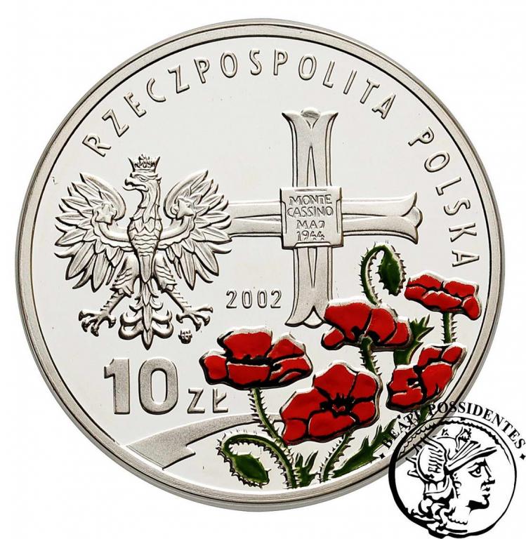 Polska III RP 10 złotych 2002 Generał Anders st.L-
