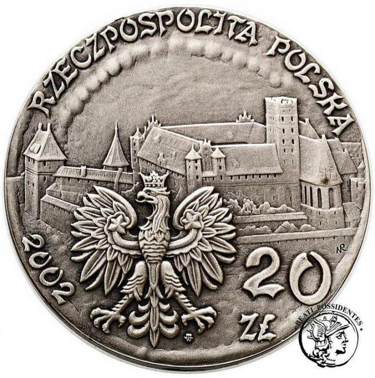 Polska III RP 20 złotych 2002 Malbork st. 1