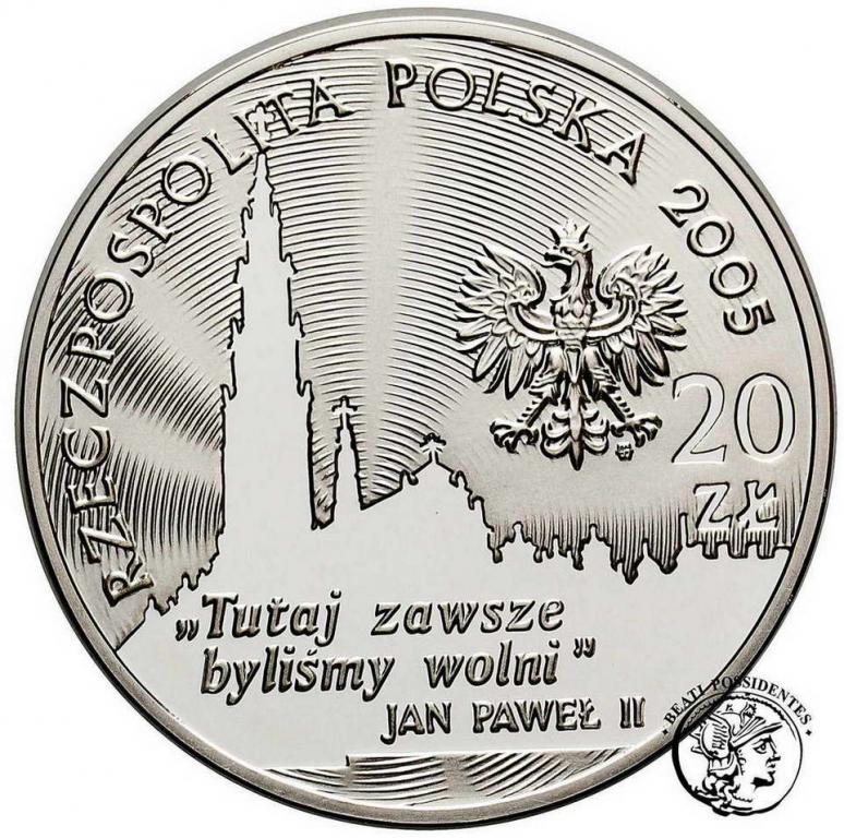 Polska III RP 20 złotych 2005 Jasna Góra st.L