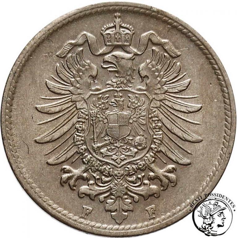 Niemcy 10 Pfennig 1874 F st. 1-