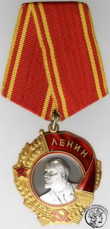 Rosja Order Lenina złoto + platyna + legitymacja