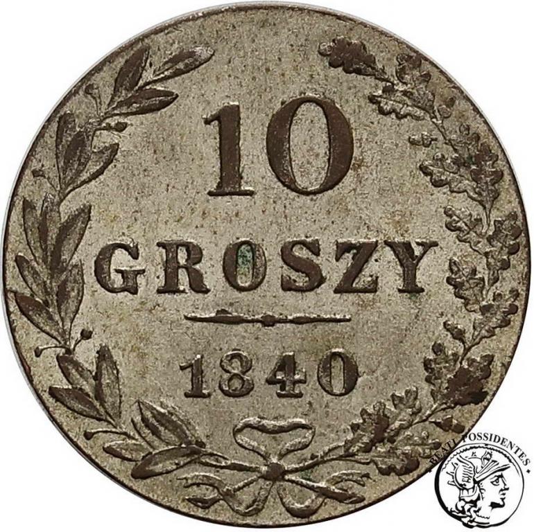 Polska Mikołaj I 10 groszy 1840 MW st.2