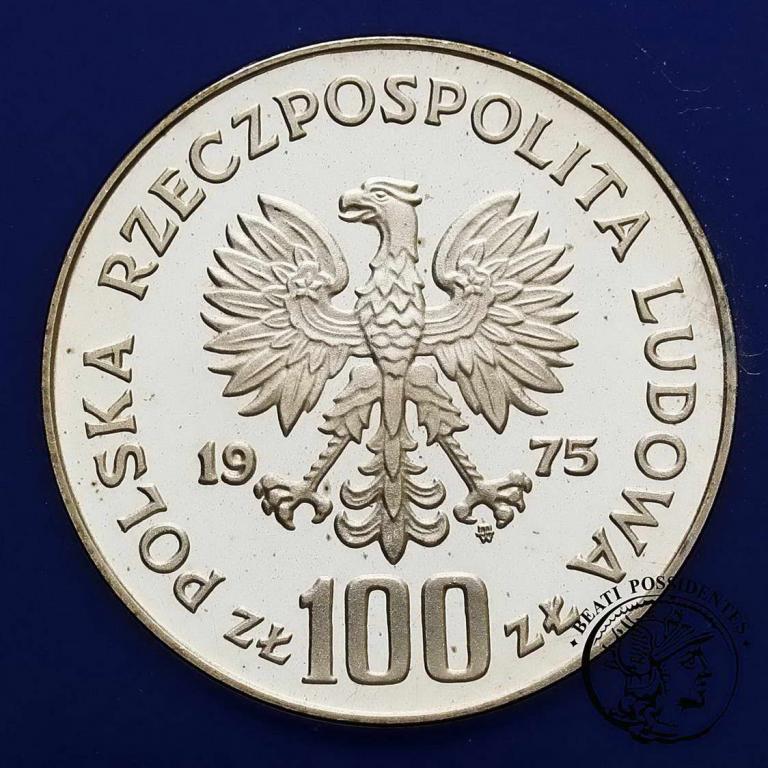 Polska PRL 100 złotych 1975 Modrzejewska st. L
