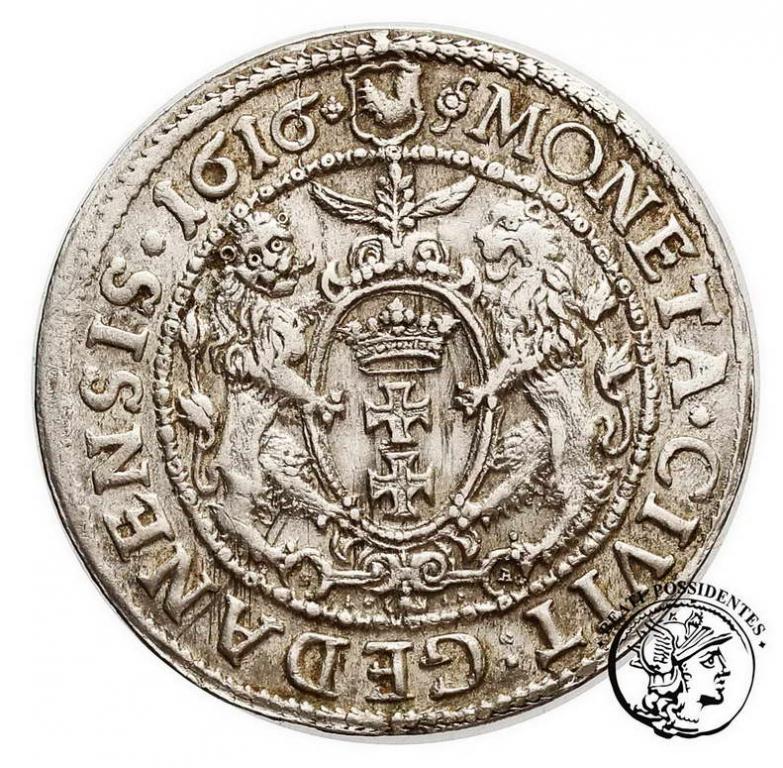 Polska Zygmunt III Waza ort gdański 1616 st.3+