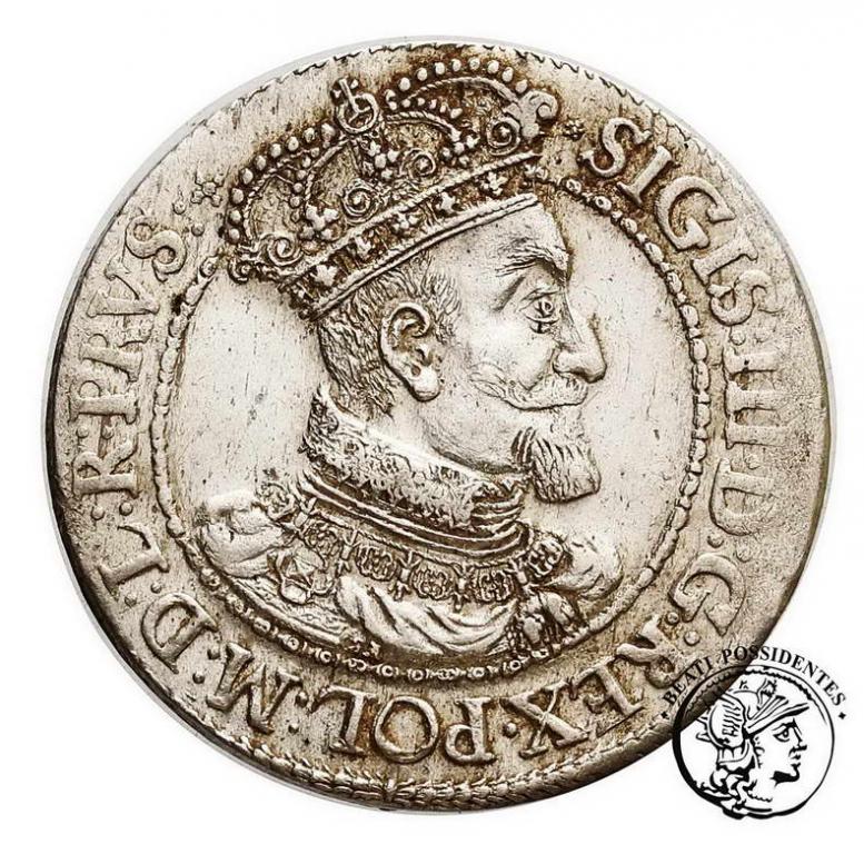 Polska Zygmunt III Waza ort gdański 1617 st.3+