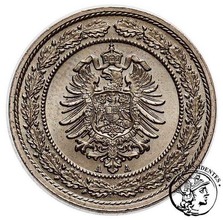 Niemcy Prusy 20 Fenigów 1887 A st.1